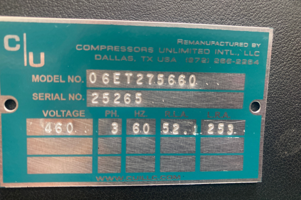 Commercial Compressor Model Number